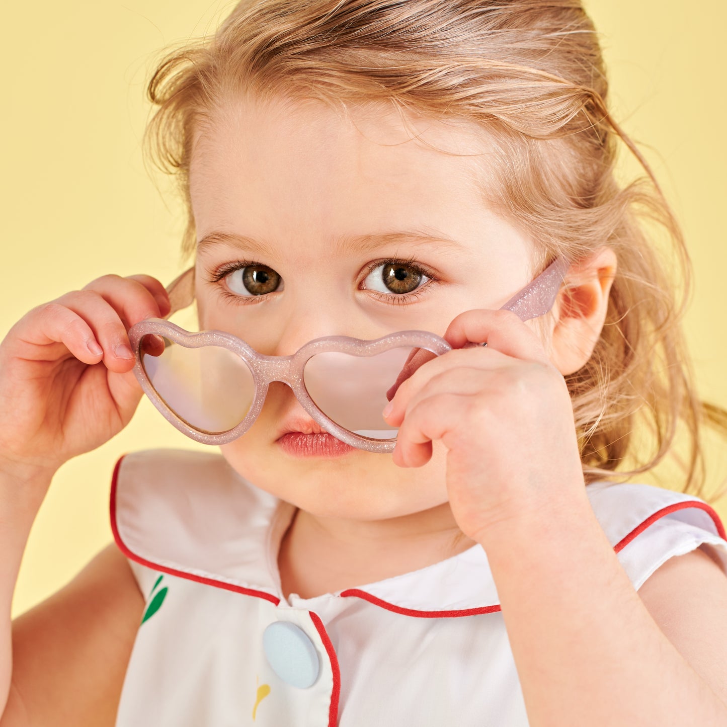 Non-Polarized Mirrored Heart Sunglasses | Sparkle Squad - Babiators Canada
