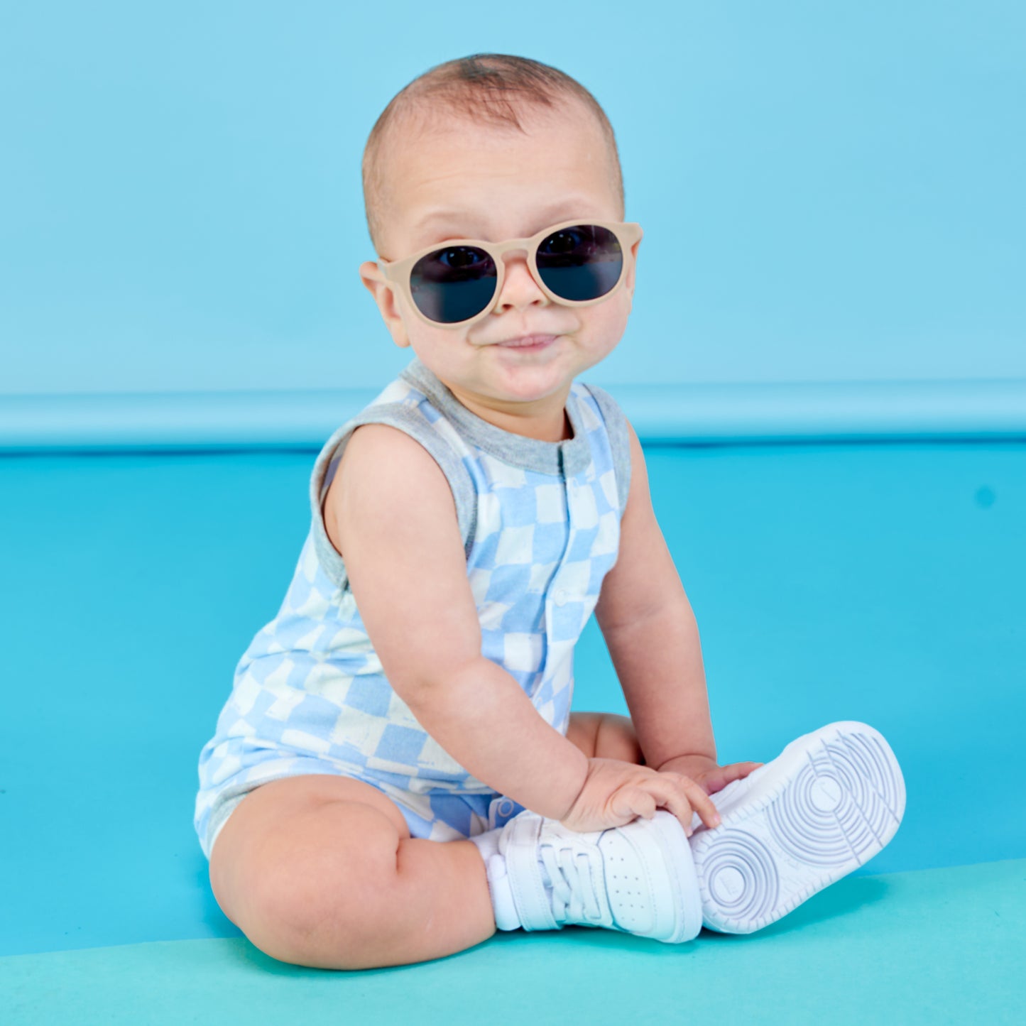 The Eco Collection Keyhole Sunglasses | Soft Sand - Babiators Canada