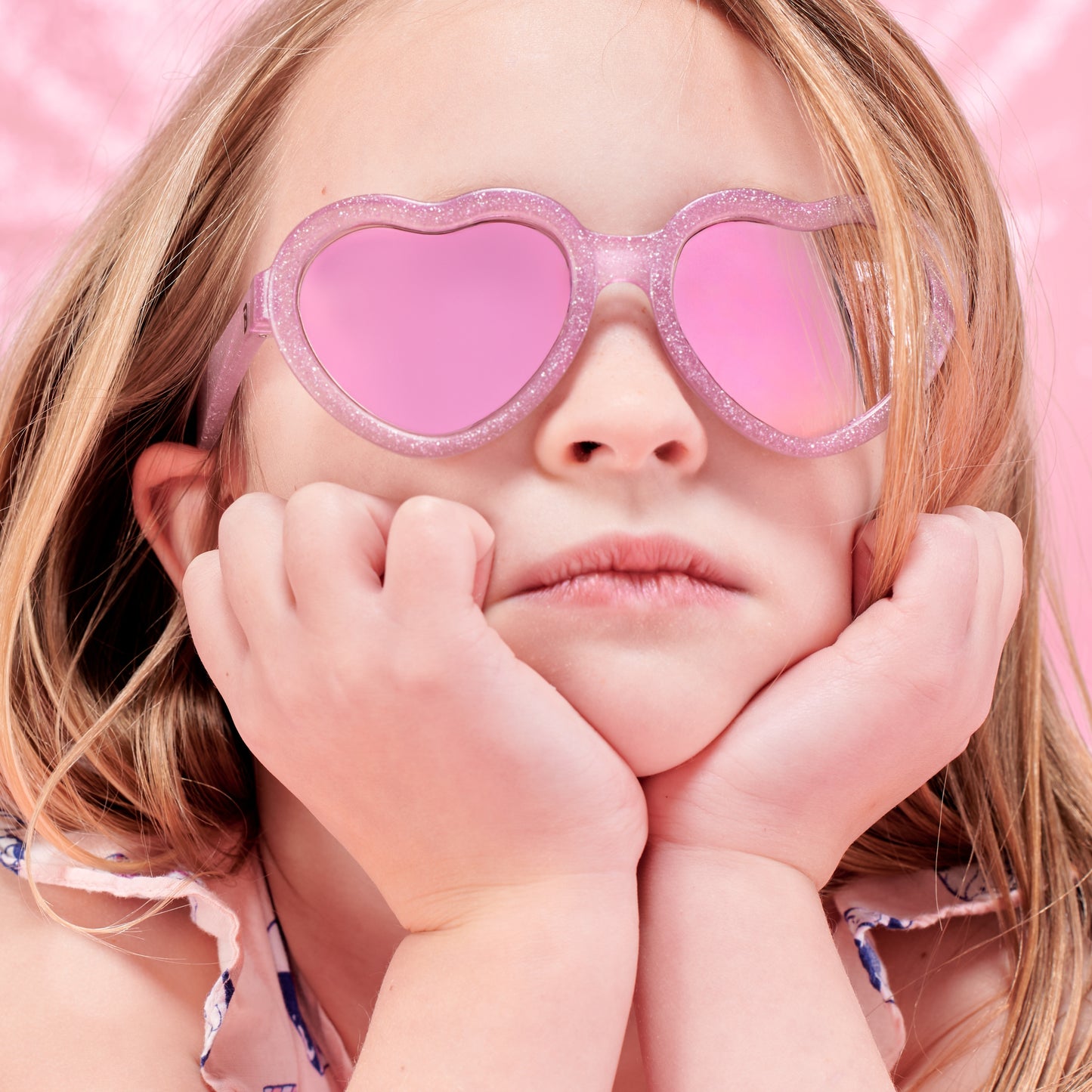 Non-Polarized Mirrored Heart Sunglasses | Sparkle Squad - Babiators Canada