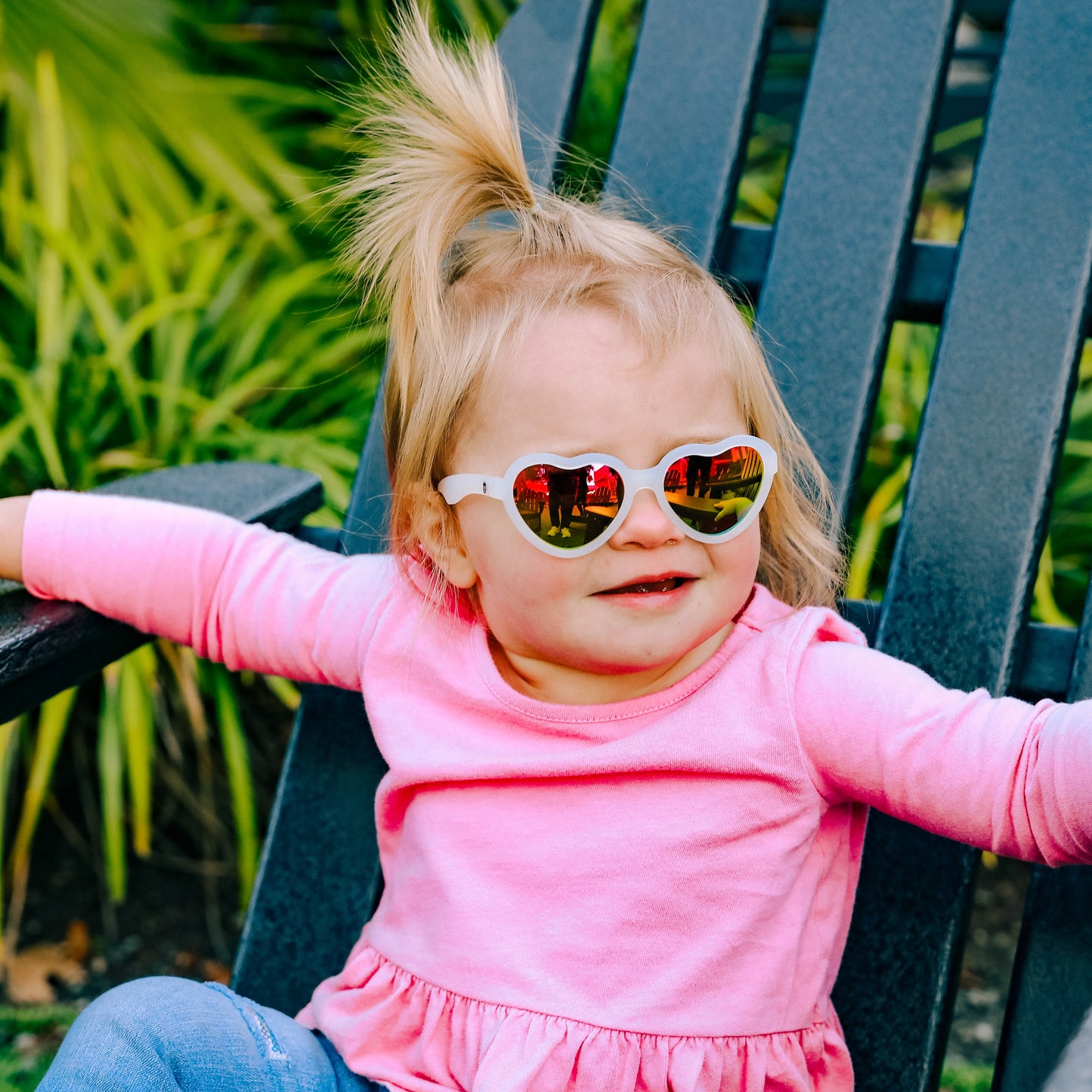 Non-Polarized Mirrored Heart Sunglasses | The Rainbow - Babiators Canada