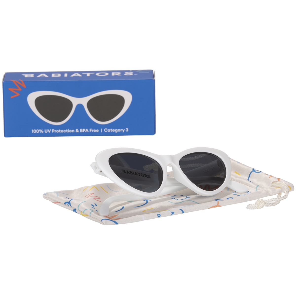 Non-Polarized Cat-Eye Sunglasses | Wicked White - Babiators Canada