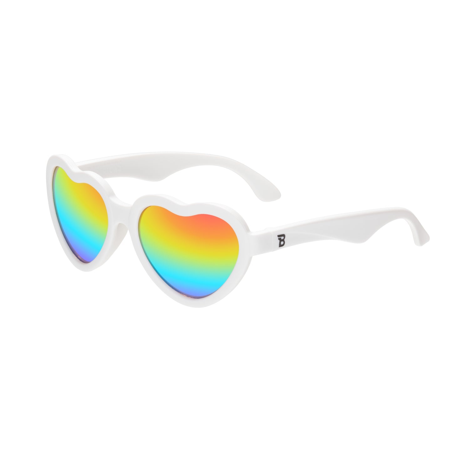 Non-Polarized Mirrored Heart Sunglasses | The Rainbow - Babiators Canada