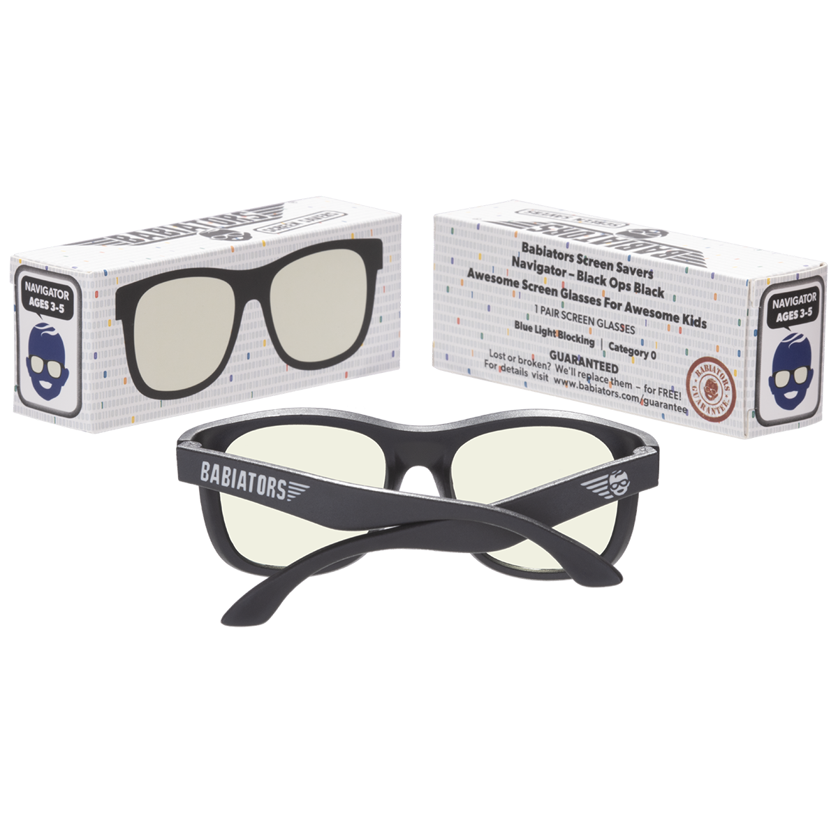 Navigator Blue Light Screen Saver Glasses | Black Ops - Babiators Canada
