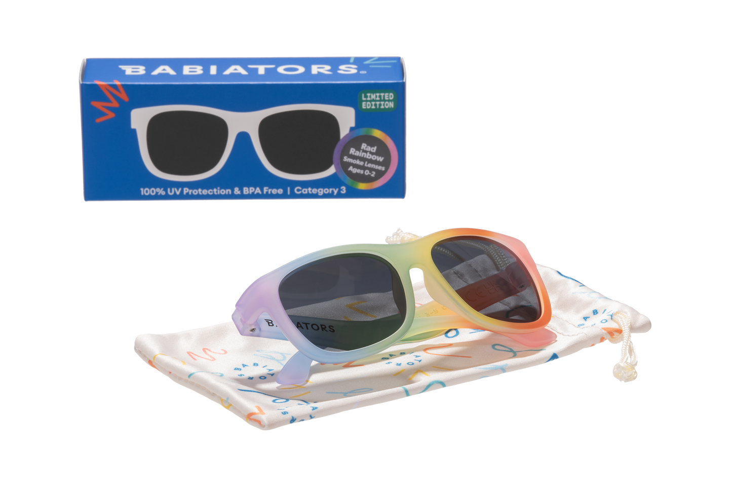 Limited Edition | Non-Polarized Navigator Sunglasses | Rad Rainbow - Babiators Canada
