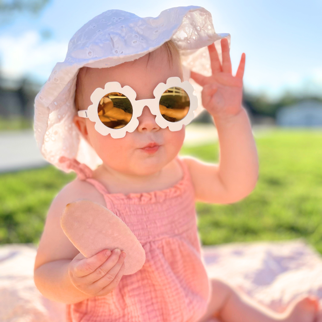 Polarized Flower Sunglasses | "White Daisy" - Babiators Canada
