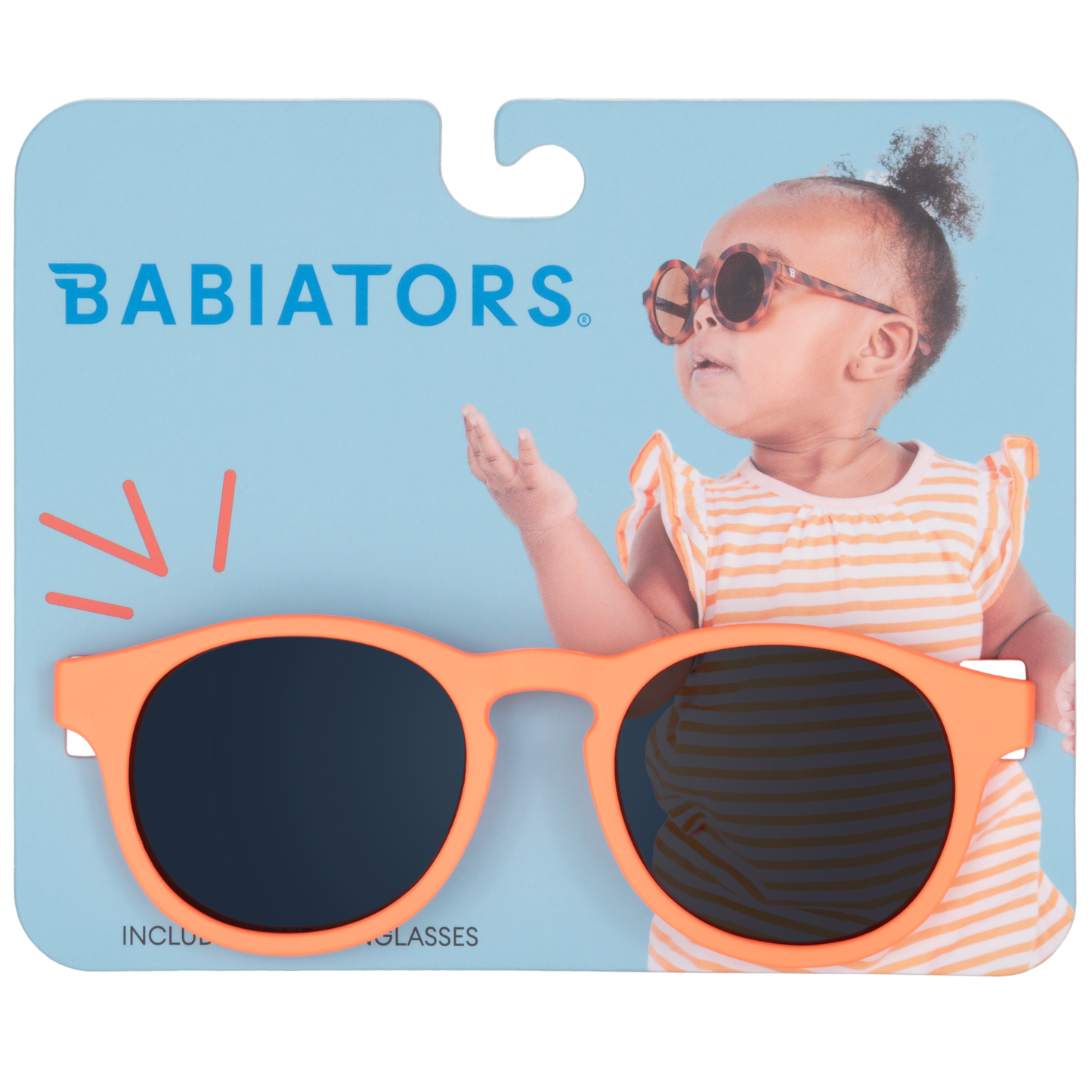 Hang Tag Keyhole Sunglasses | Neon Orange - Babiators Canada