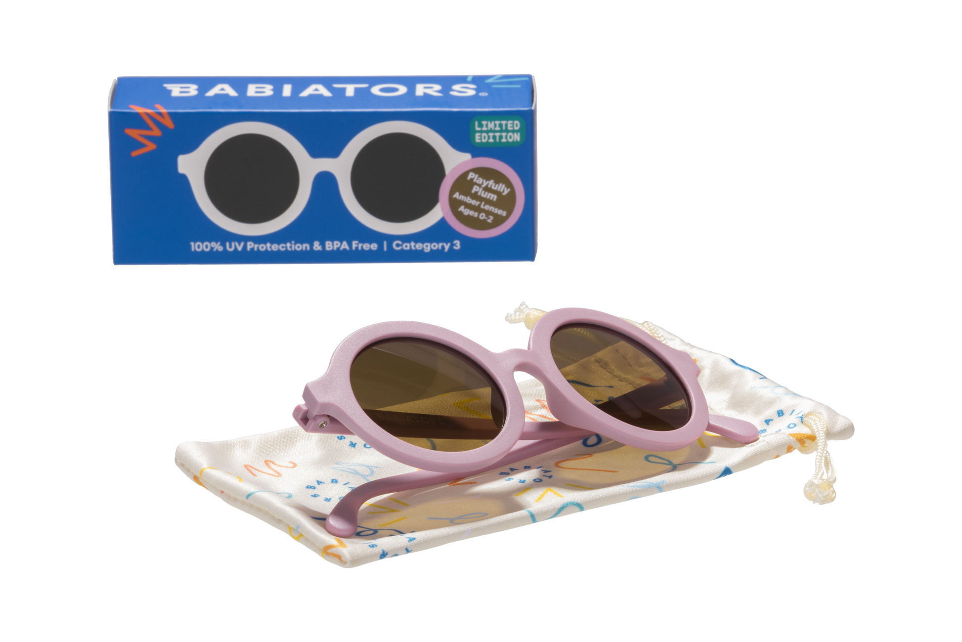 Euro Round Sunglasses | Playfully Plum - Babiators Canada