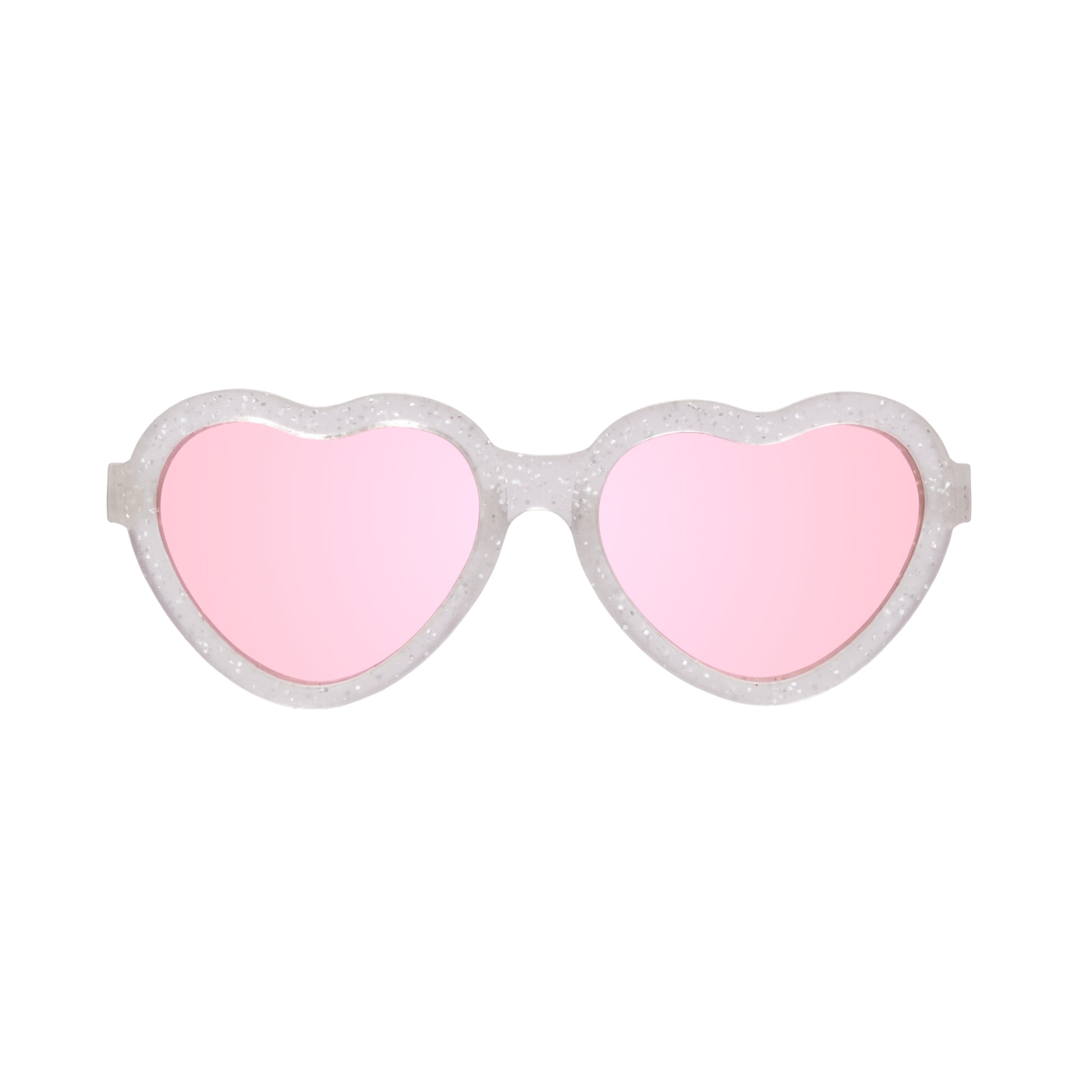 Non-Polarized Heart Sunglasses | "Silver Shimmer"