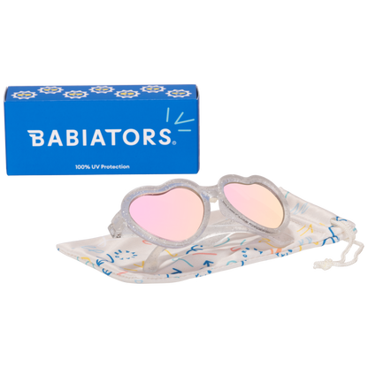 Non-Polarized Heart Sunglasses | "Silver Shimmer" - Babiators Canada