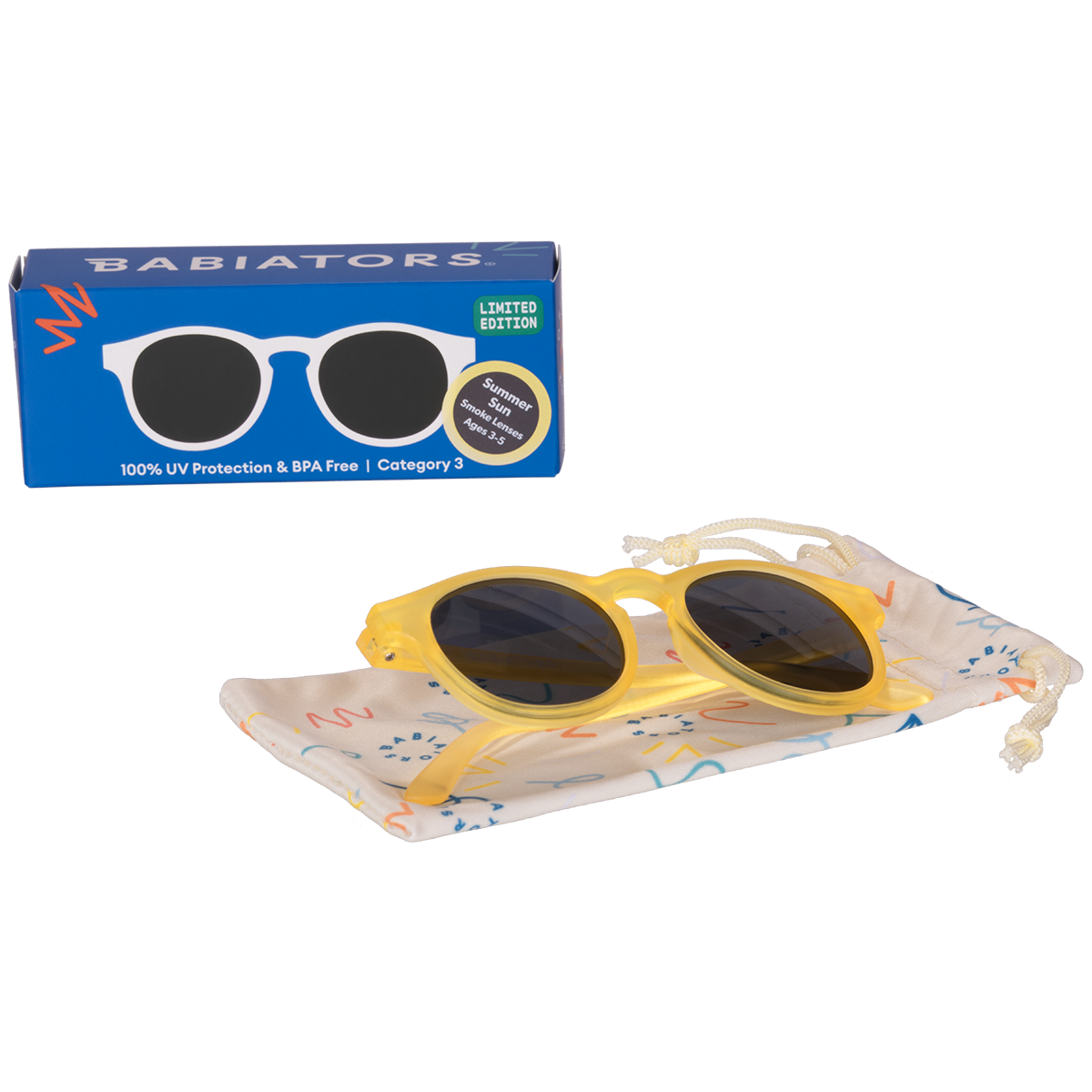 Limited Edition | Non-Polarized Keyhole Sunglasses | Transparent Yellow - Babiators Canada