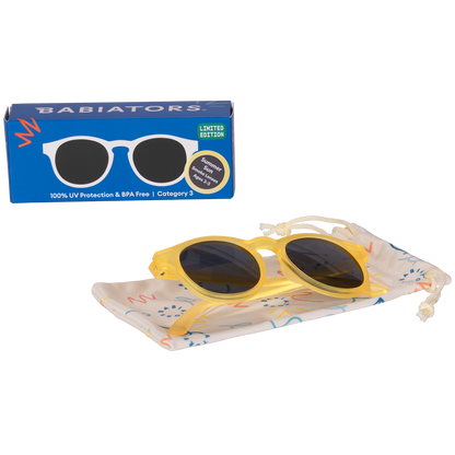 Limited Edition | Non-Polarized Keyhole Sunglasses | Transparent Yellow - Babiators Canada