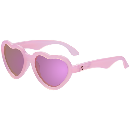 Polarized Heart Sunglasses | Frosted Pink - Babiators Canada
