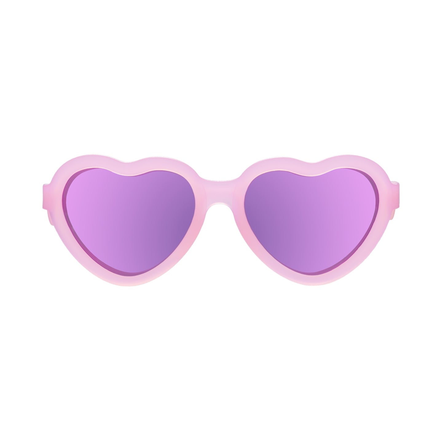 Polarized Heart Sunglasses | Frosted Pink
