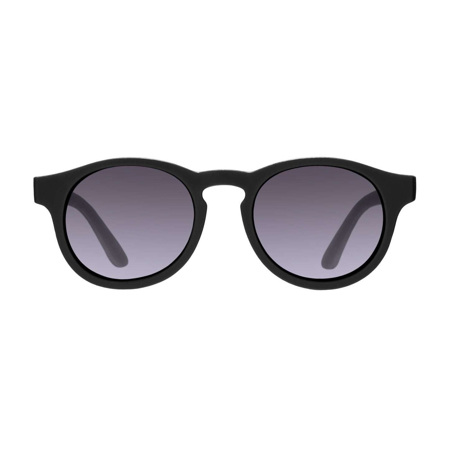 Polarized Keyhole Sunglasses | Jet Black Smoke Lenses