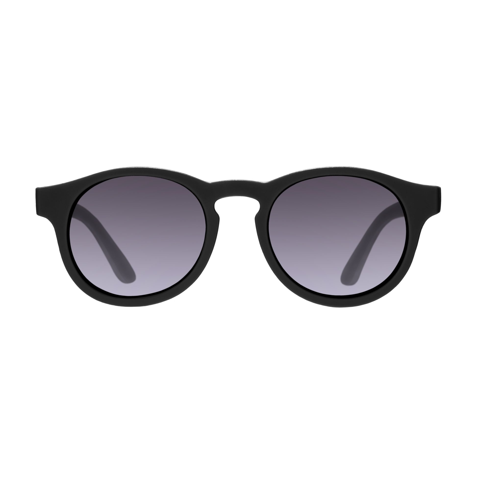 Polarized Keyhole Sunglasses | Jet Black Smoke Lenses