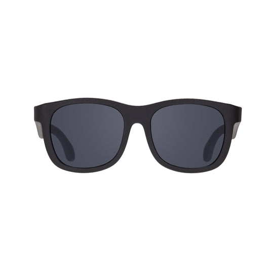Polarized Navigator Sunglasses | Jet Black Smoke Lenses