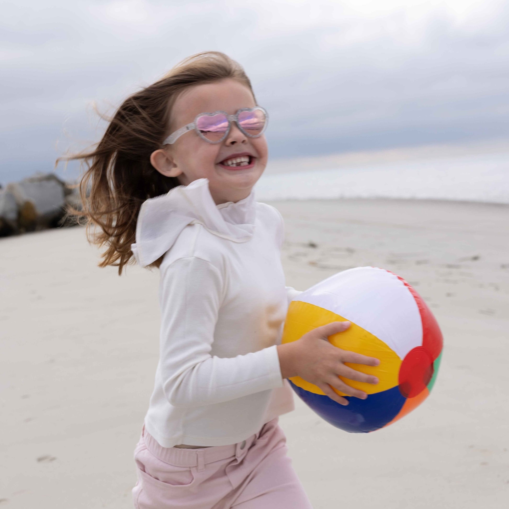 Non-Polarized Heart Sunglasses | "Silver Shimmer" - Babiators Canada