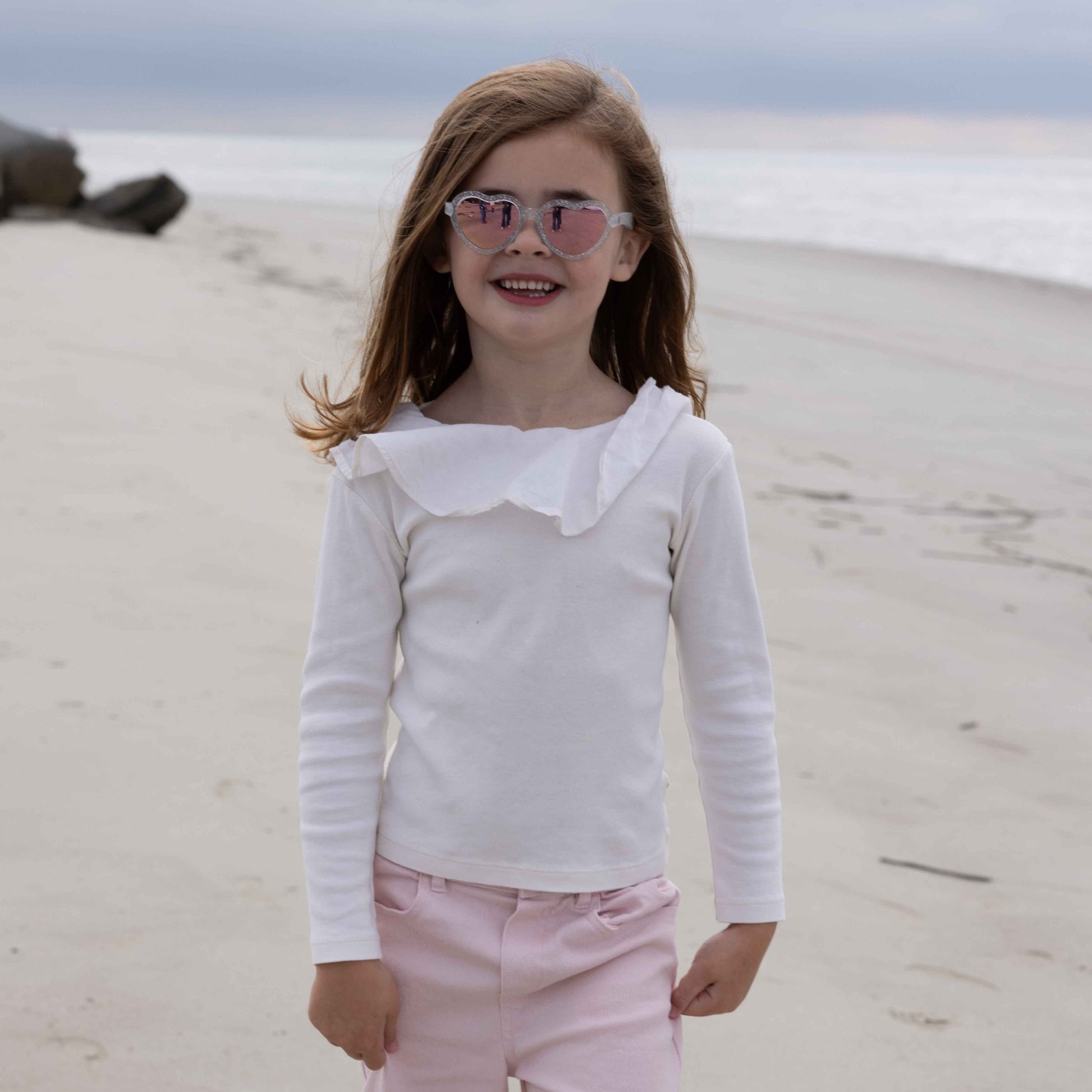 Non-Polarized Heart Sunglasses | "Silver Shimmer" - Babiators Canada