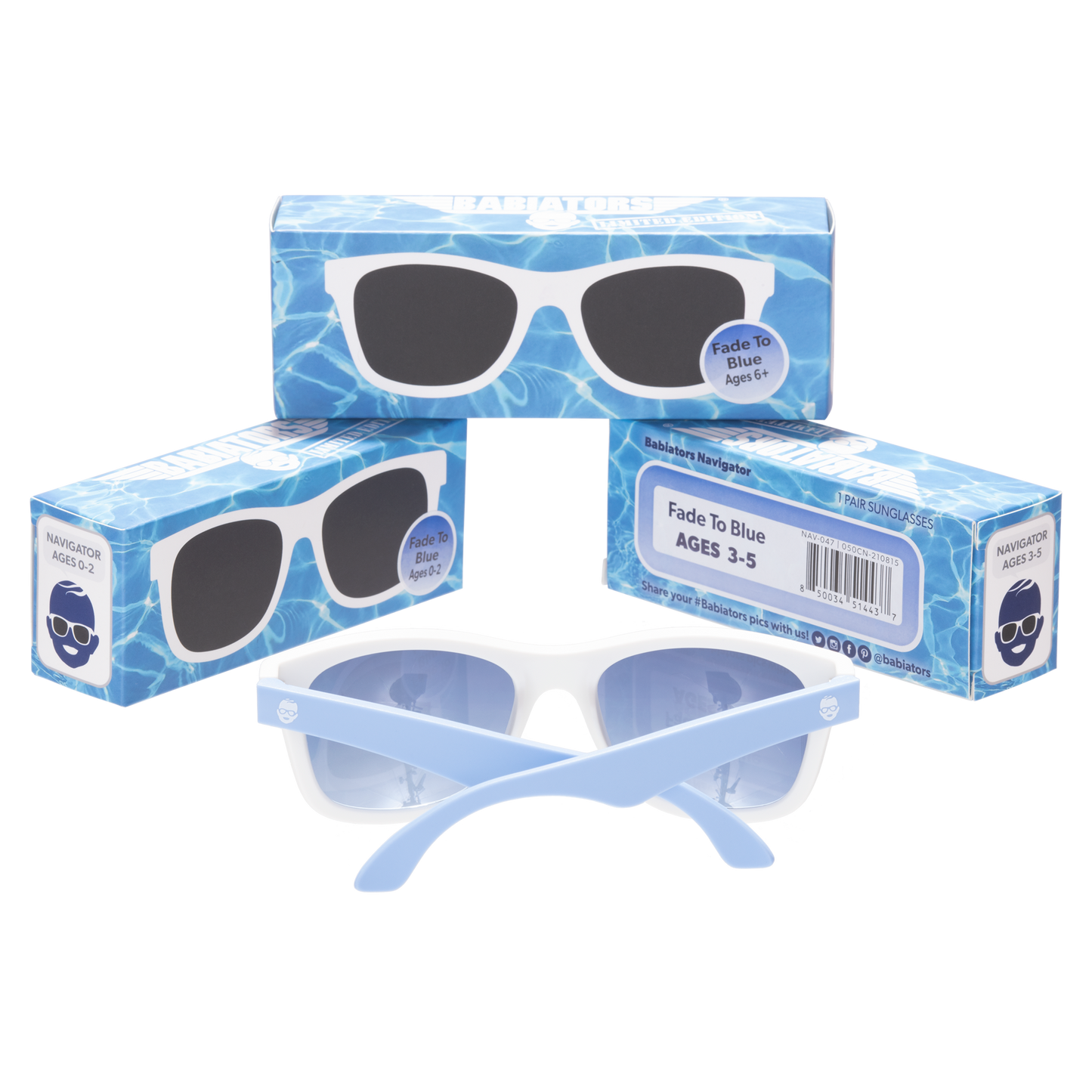 LTD Non-Polarized Colorblock Navigator Sunglasses | Fade To Blue
